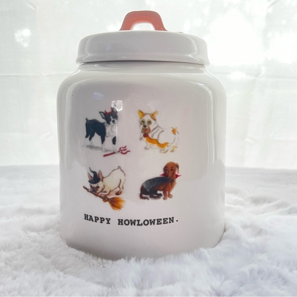 Dog Lover’s Halloween Collection - Water bowl, treat jar, and leash tray - Picture 9 of 16